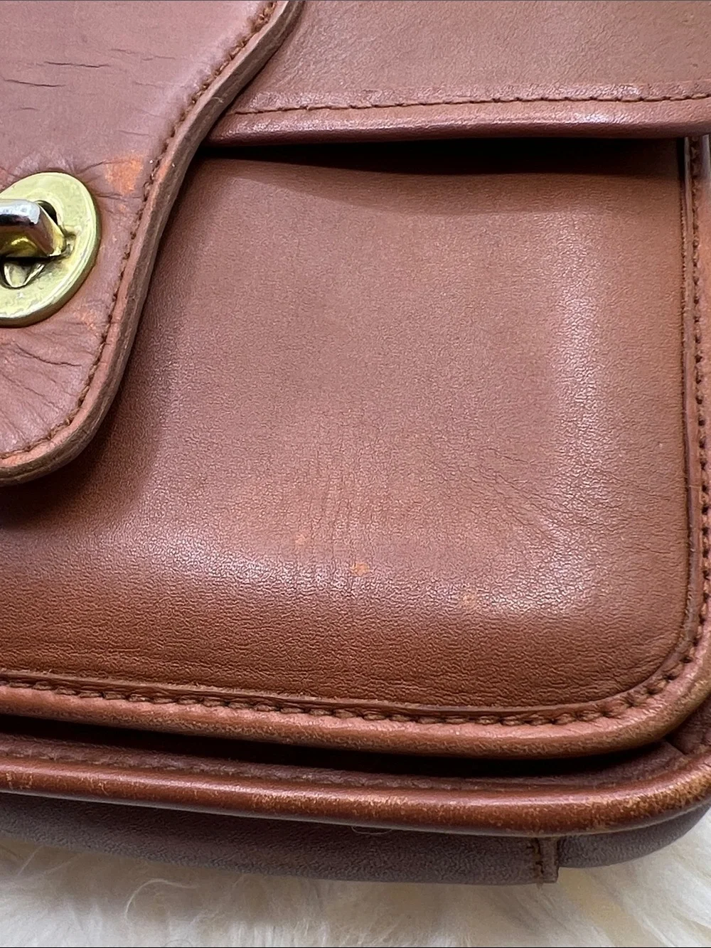 🍄 Vintage 90’s Hunt Club Brown Leather Top-Handle